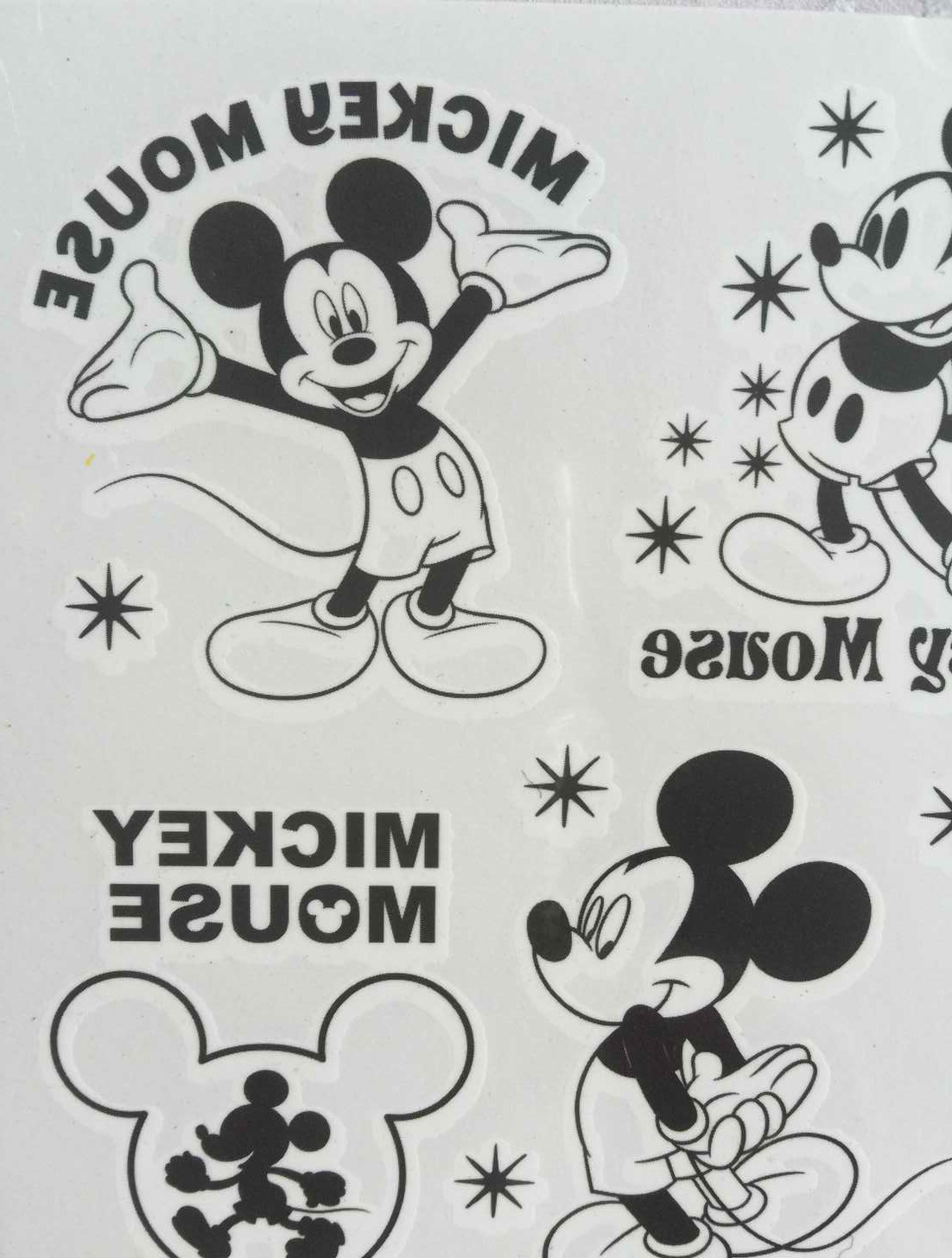 mickey house tattoo sticker